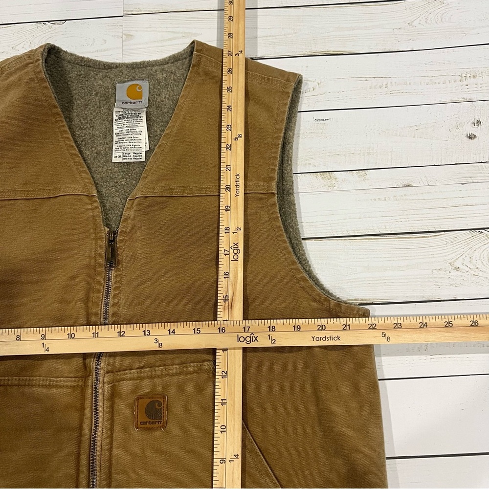 Carhartt Canvas Men’s Work Vest Sz L - Picture 3 of 11